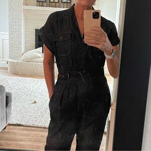 Ralph Lauren Black Denim Jumpsuit